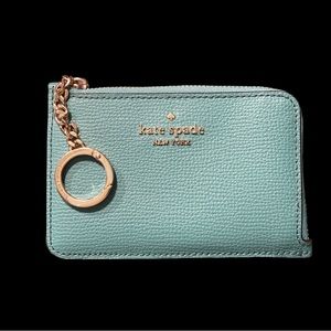 KATE SPADE ♠️ NEW YORK Card holder/keychain Tiffany Blue
